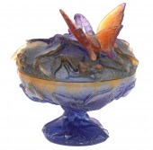DAUM PATE DE VERRE LIDDED PEDE