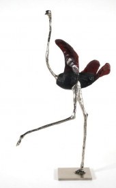 DAUM PATE DE VERRE OSTRICH SCU