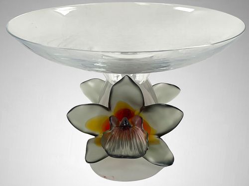 DAUM PATE DE VERRE STYLE FLORAL ART