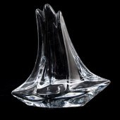 DAUM SAILBOAT CRYSTAL FIGURINE