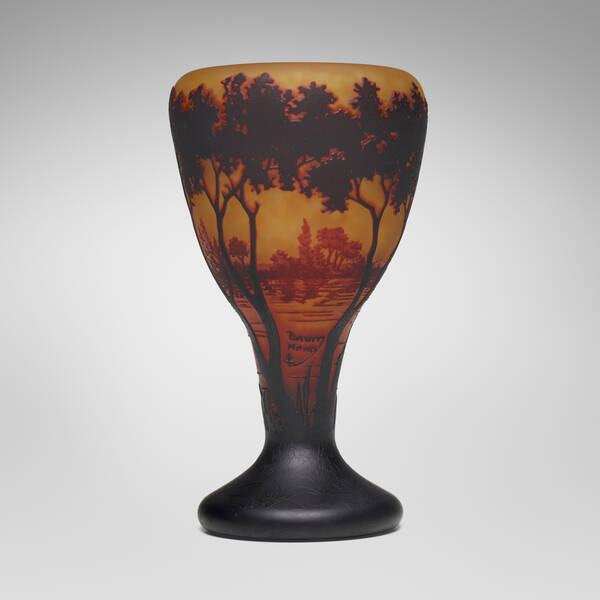 Daum. Scenic vase. c. 1900,