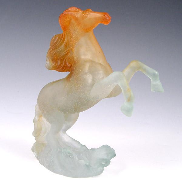 DAUM SIGNED PATE DE VERRE ART GLASS