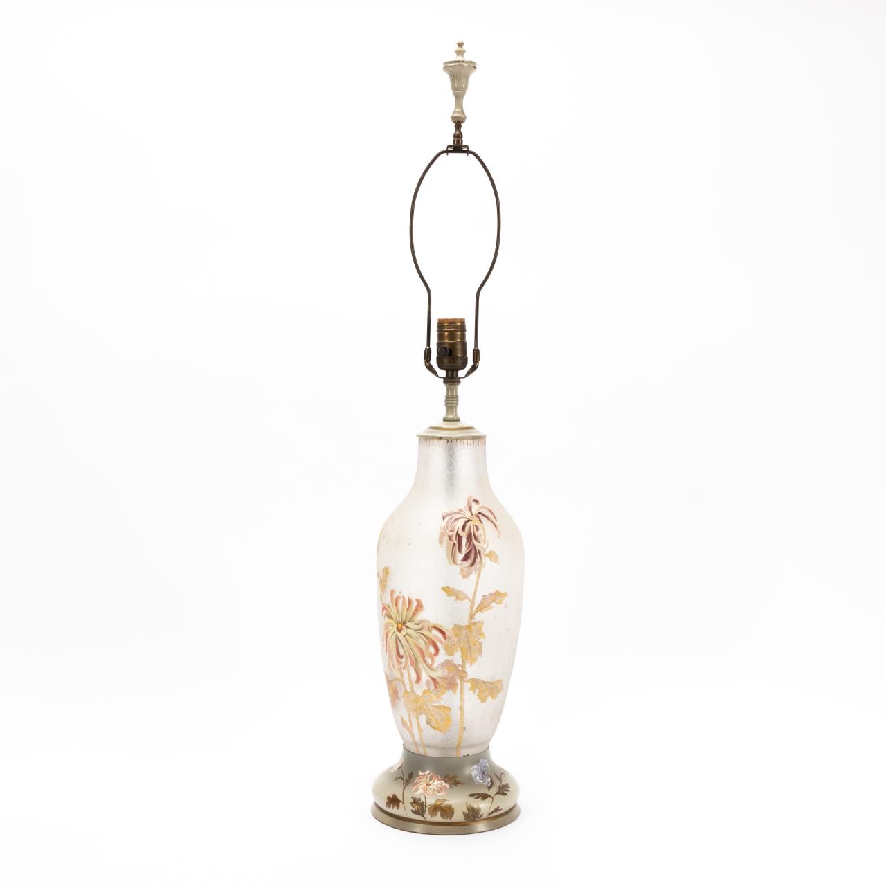 DAUM STYLE CHIPPED ICE FLORAL