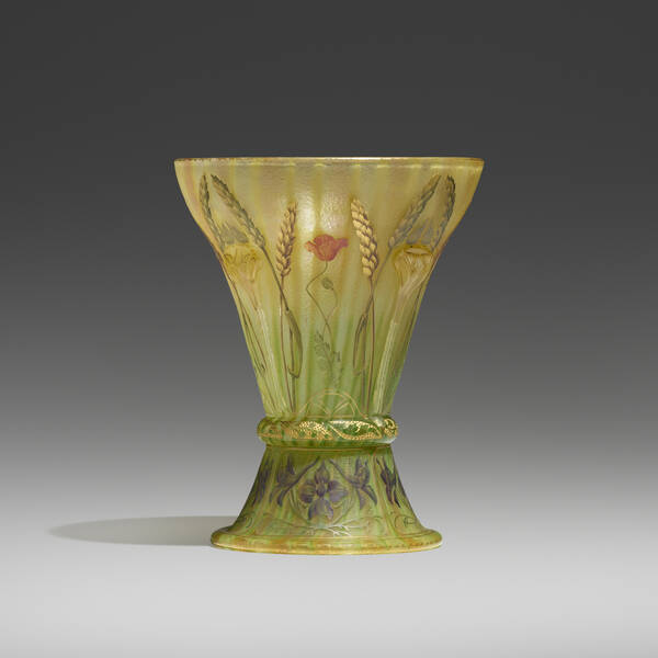 Daum. Vase with wheat, poppies