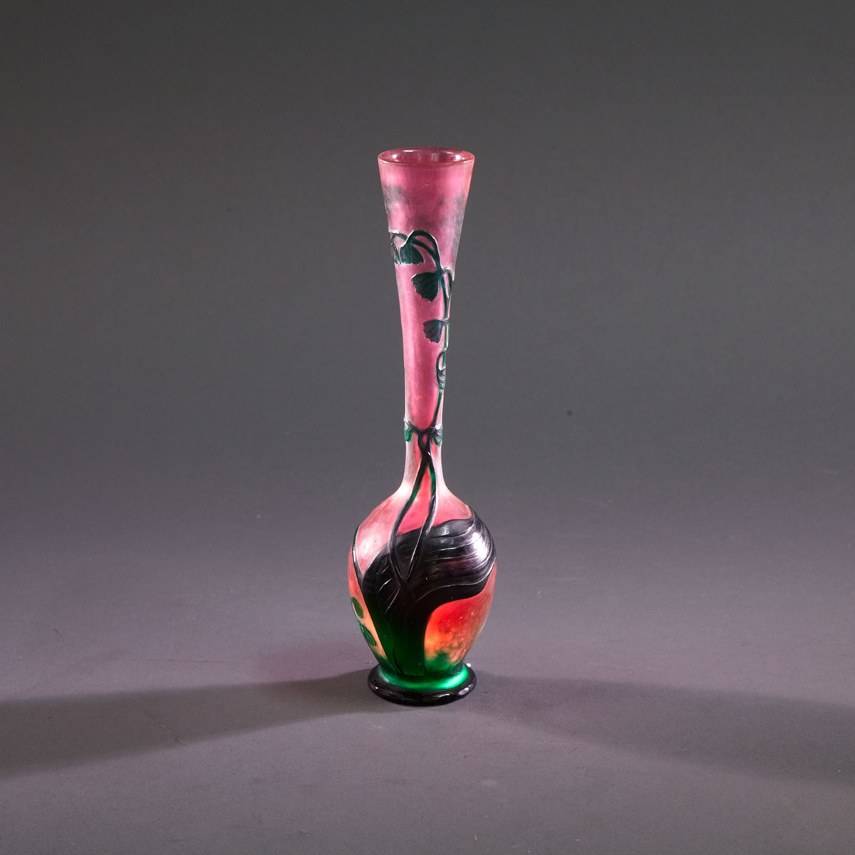 Daum Wheel-Carved Lily of the