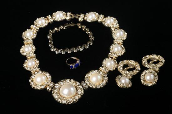 DAUPLAISE GOLD-TONE AND FAUX