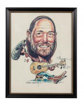 DAVE ARKLE CARICATURE OF WILLI