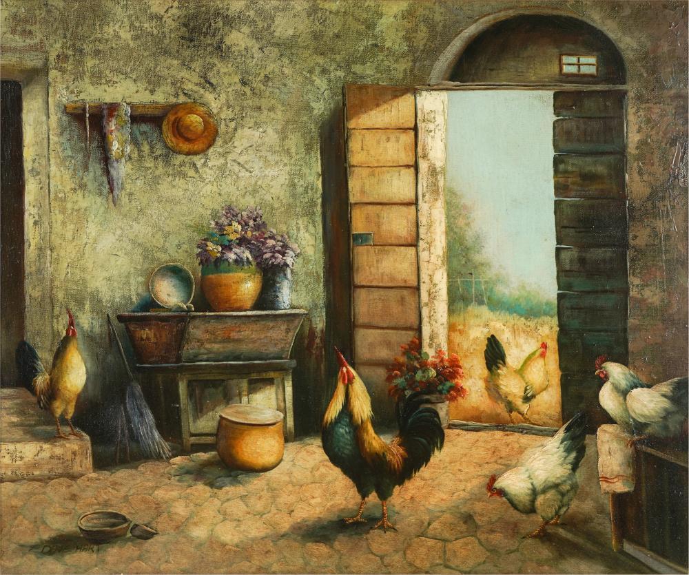 DAVE HART (20TH CENTURY): FARMHOUSE