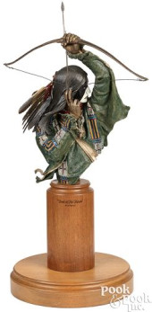 DAVE MCGARY PAINTED BRONZE<br>