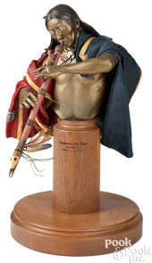 DAVE MCGARY PAINTED BRONZE<br>