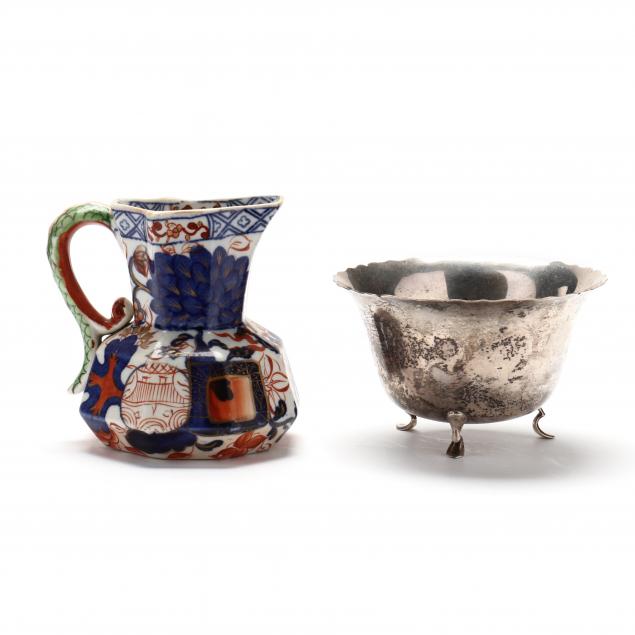 DAVENPORT IMARI STONEWARE CREAMER