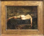 DAVID A. LEFFEL OIL ON MASONIT