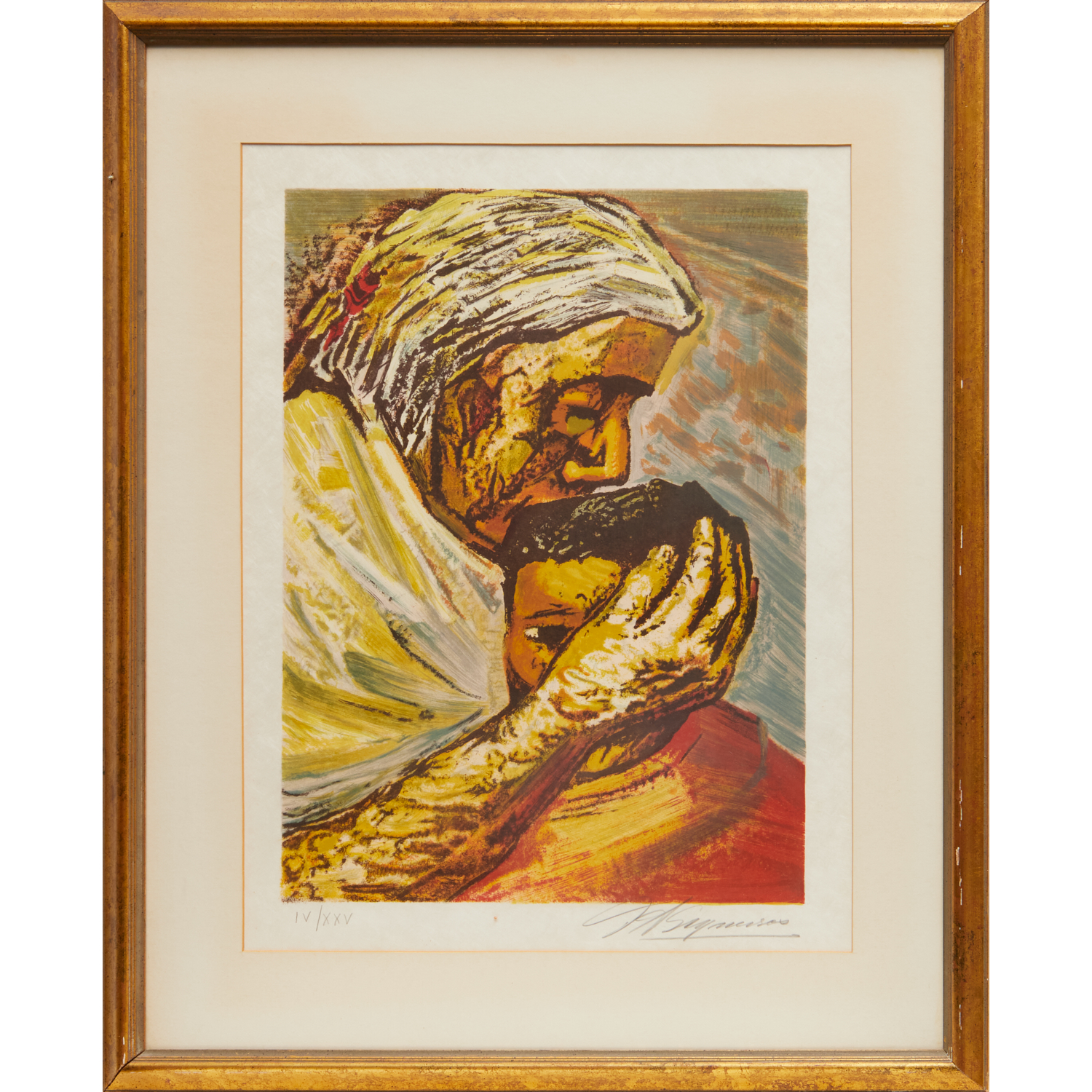 DAVID ALFARO SIQUEIROS, SIGNED