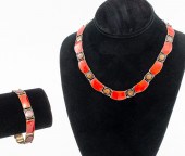 DAVID ANDERSEN SILVER RED ENAM