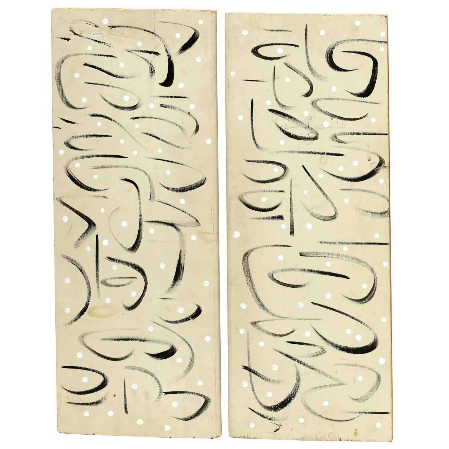 DAVID ARON, DIPTYCH PAINTING