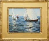 DAVID BAREFORD OIL ON CANVAS "