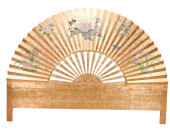 DAVID BARRETT GILT PAINTED FAN