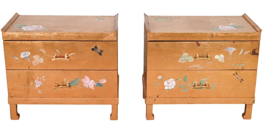DAVID BARRETT HAND PAINTED GILT