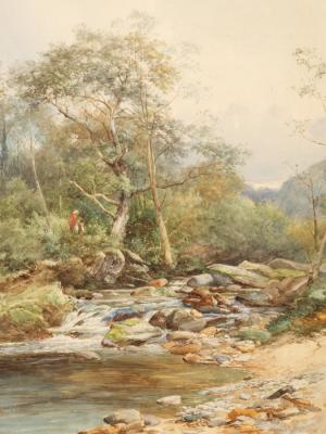 David Bates (1843-1921)/A view in
