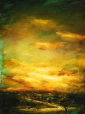 DAVID BIERK OIL ON CANVAS A EU