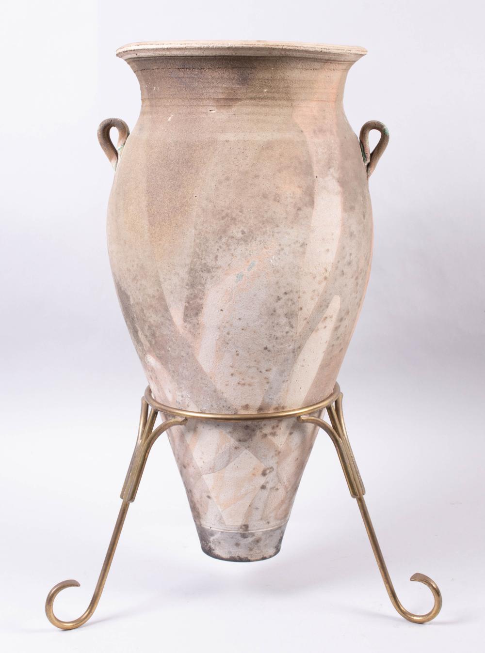 DAVID BINNS AMPHORA ON STAND