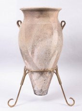DAVID BINNS AMPHORA ON STAND W