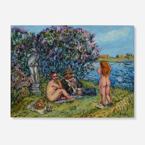 David Burliuk. Déjeune sur la