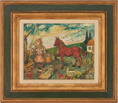DAVID BURLIUK O/B PASTORAL