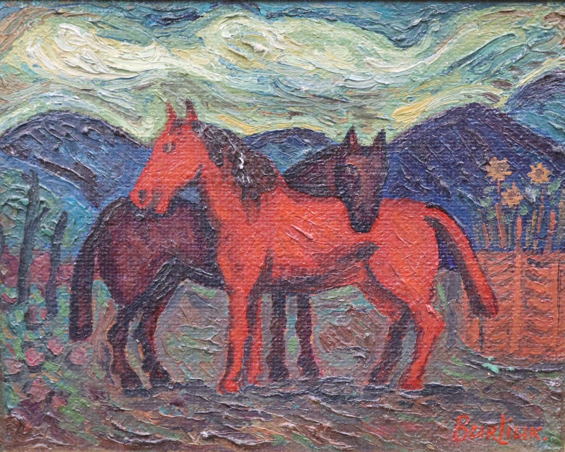 DAVID BURLIUK (RUSSIAN, 1882-1967).
