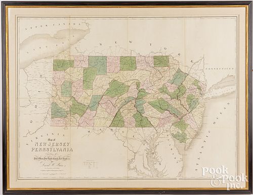 DAVID BURR MAP OF NEW JERSEY AND
