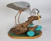 DAVID CERICOLA CARVED BLUE HER
