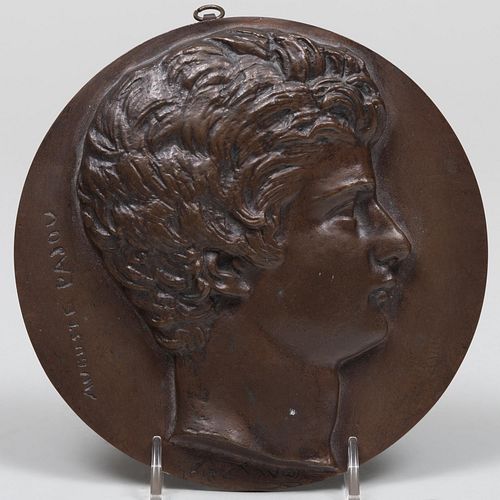 DAVID D'ANGERS BRONZE RONDEL OF