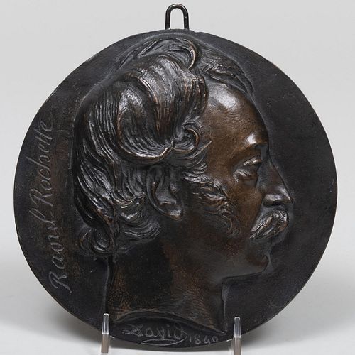 DAVID D'ANGERS BRONZE RONDEL OF