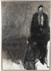 DAVID DELONG, SEATED FIGURE ON