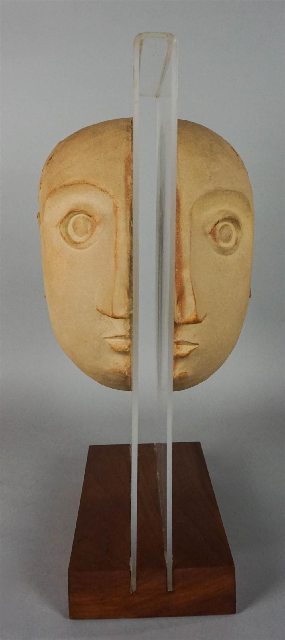 DAVID GIL POTTERY "SPLIT HEAD"DAVID