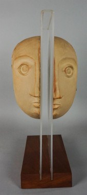 DAVID GIL POTTERY "SPLIT HEAD"