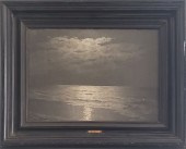 DAVID GUE OIL ON CANVAS "MOONL