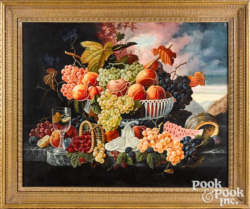 DAVID GUILMET OIL ON CANVAS STILL
