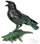DAVID H. TURNER BRONZE CROW ON