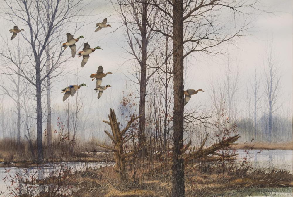 DAVID HAGERBAUMER WATERCOLOR ON