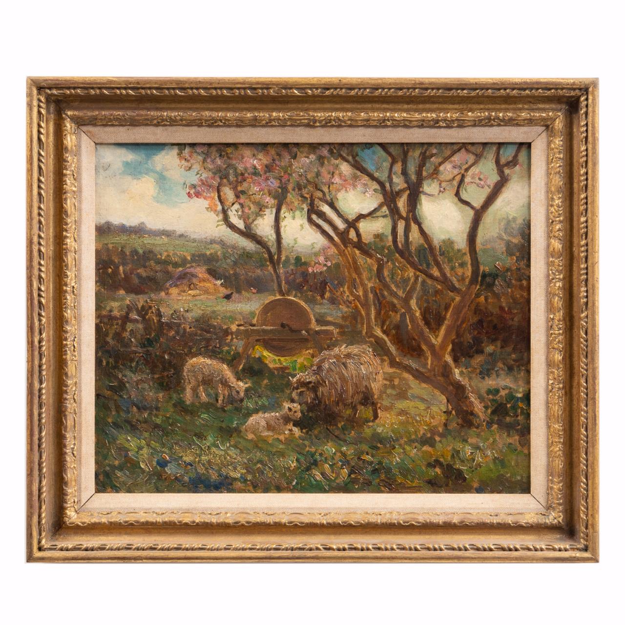 DAVID HEWITT IMPRESSIONIST SHEEP IN