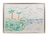 DAVID HOCKNEY "BORA BORA" LITH