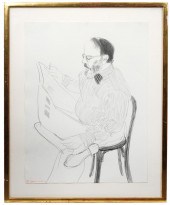 DAVID HOCKNEY 'HENRY READING N