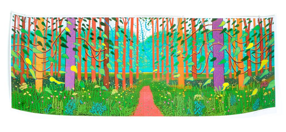 DAVID HOCKNEY POSTER THE ARRIVAL OF