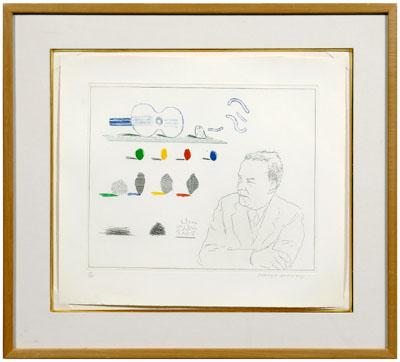 David Hockney print (British,