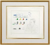 David Hockney print (British,