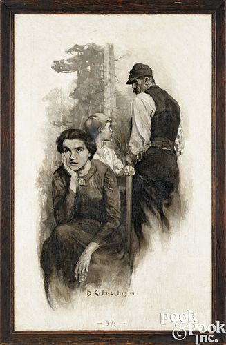 DAVID HUTCHISON, OIL ON CANVASDavid