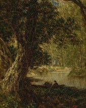 DAVID JOHNSON, AMERICAN (1827-