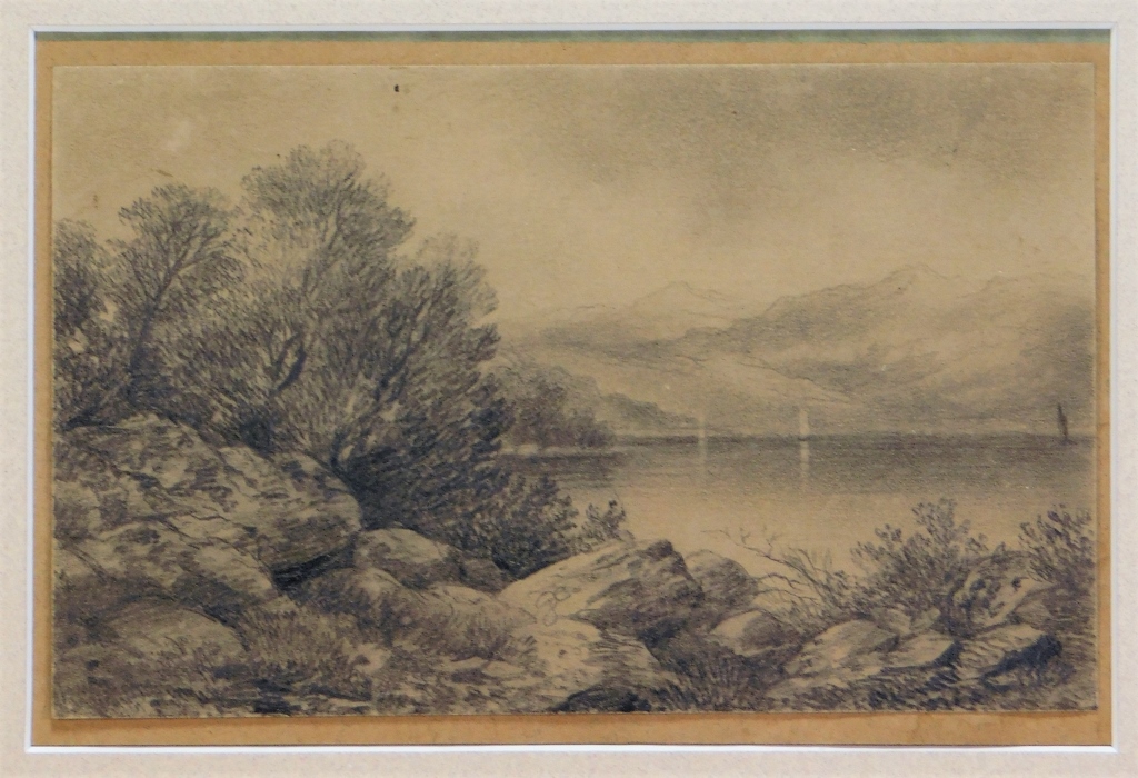 DAVID JOHNSON AMERICAN LAKE SCENE