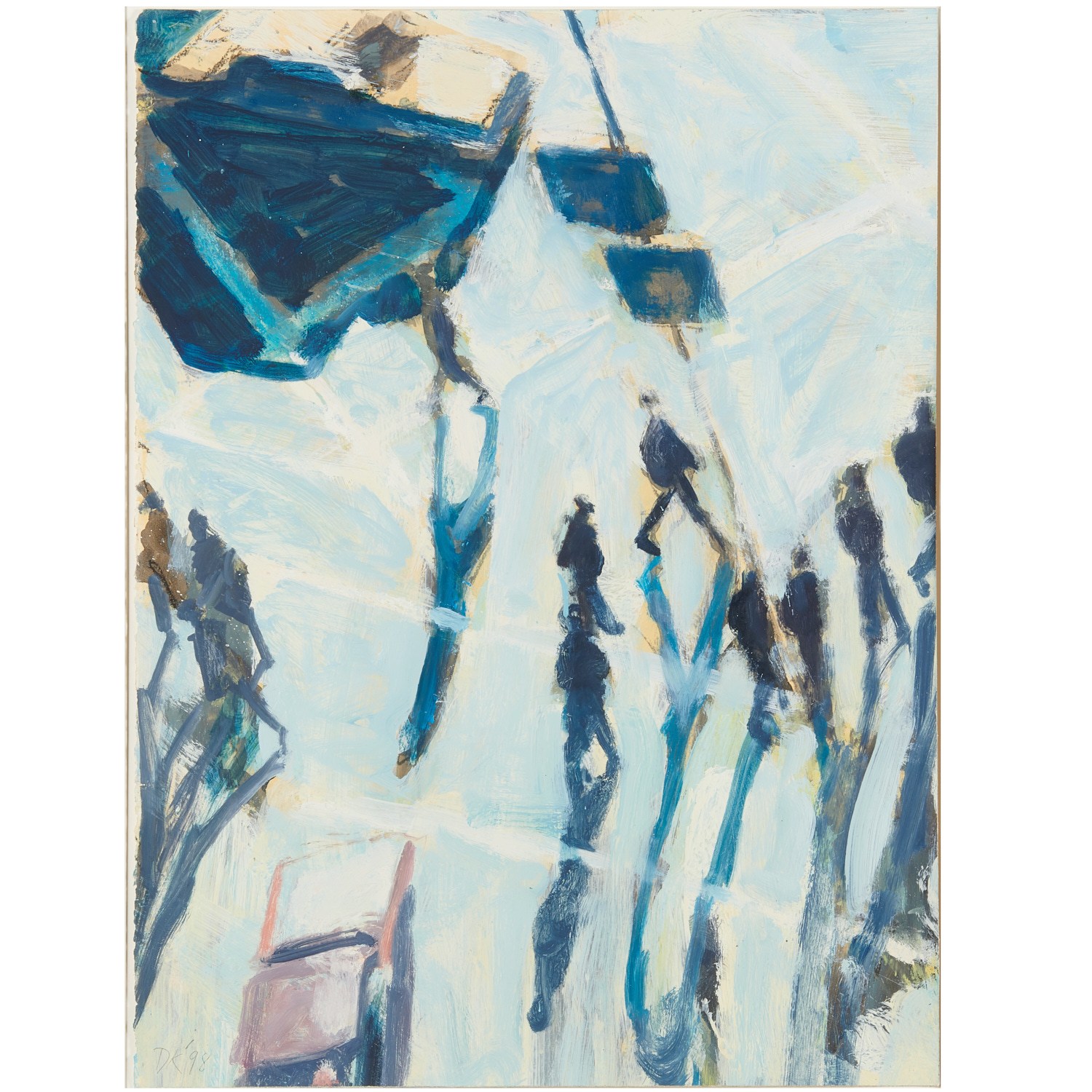DAVID KAPP, ACRYLIC ON PAPER,